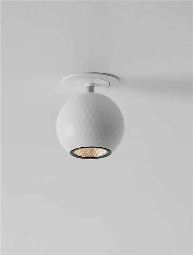 Spot incastrabil LED 2700K aluminiu alb NOTIC