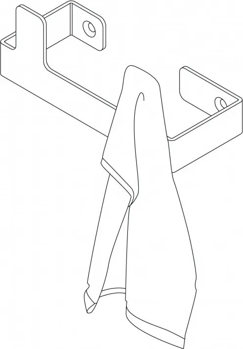 Suport prosop dublu seria Nero ADM_N121