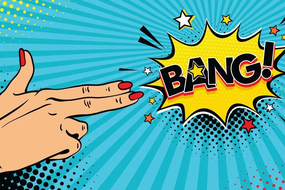 Tablou cu motiv pop art - BANG!