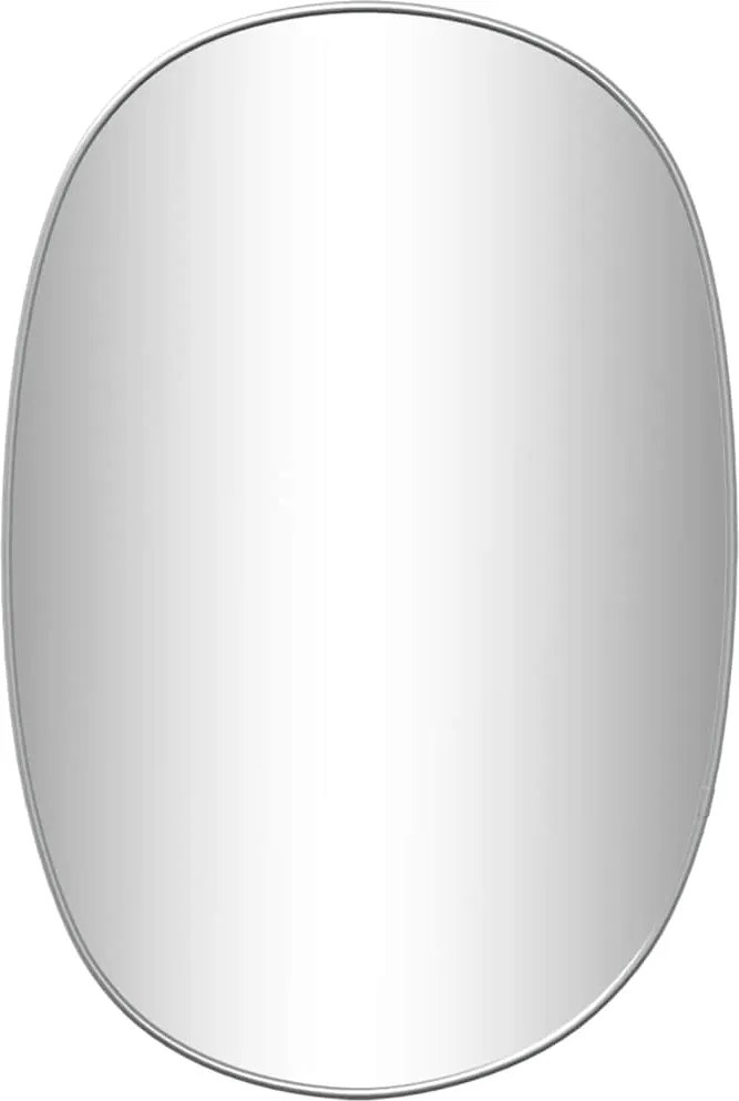 vidaXL Oglindă de perete, argintiu, 60x40 cm