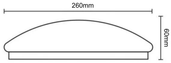 Plafonieră LED cu senzor OPAL LED/12W/230V