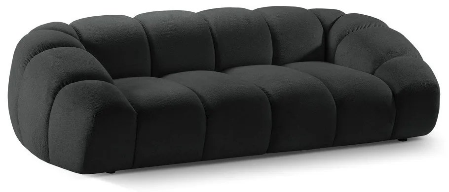 Canapea neagră 254 cm Diana – Micadoni