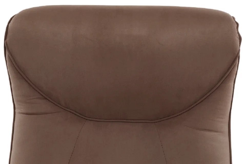 Fotoliu relaxant, cu funcţie electrică de vibraţie, textil maro, SUAREZ