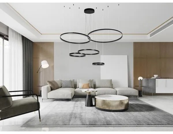 Lustră LED dimabilă pe cablu LED/220W/230V 3000-6500K + telecomandă