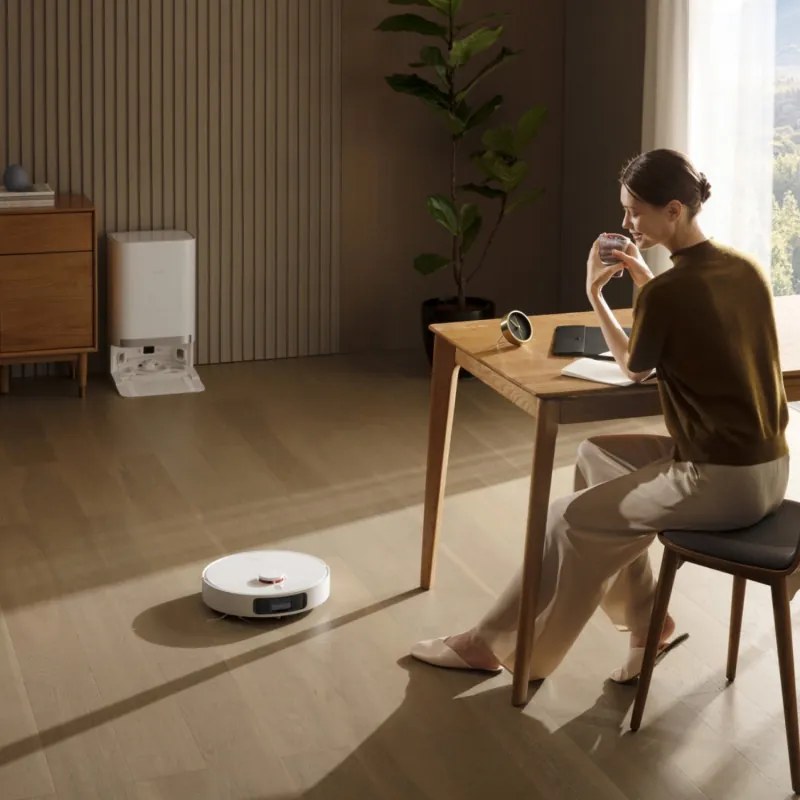 Aspirator robot Xiaomi X20+, 6000 Pa, 140 min, 0.35/4 l, Funcție Mop, Stație de autovidanjare, Navigație LDS, Evitarea obiectelor, Aplicație mobilă, Alb