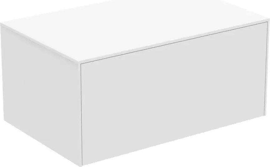 Dulap baza suspendat Ideal Standard Atelier Conca alb mat 1 sertar cu blat 80 cm