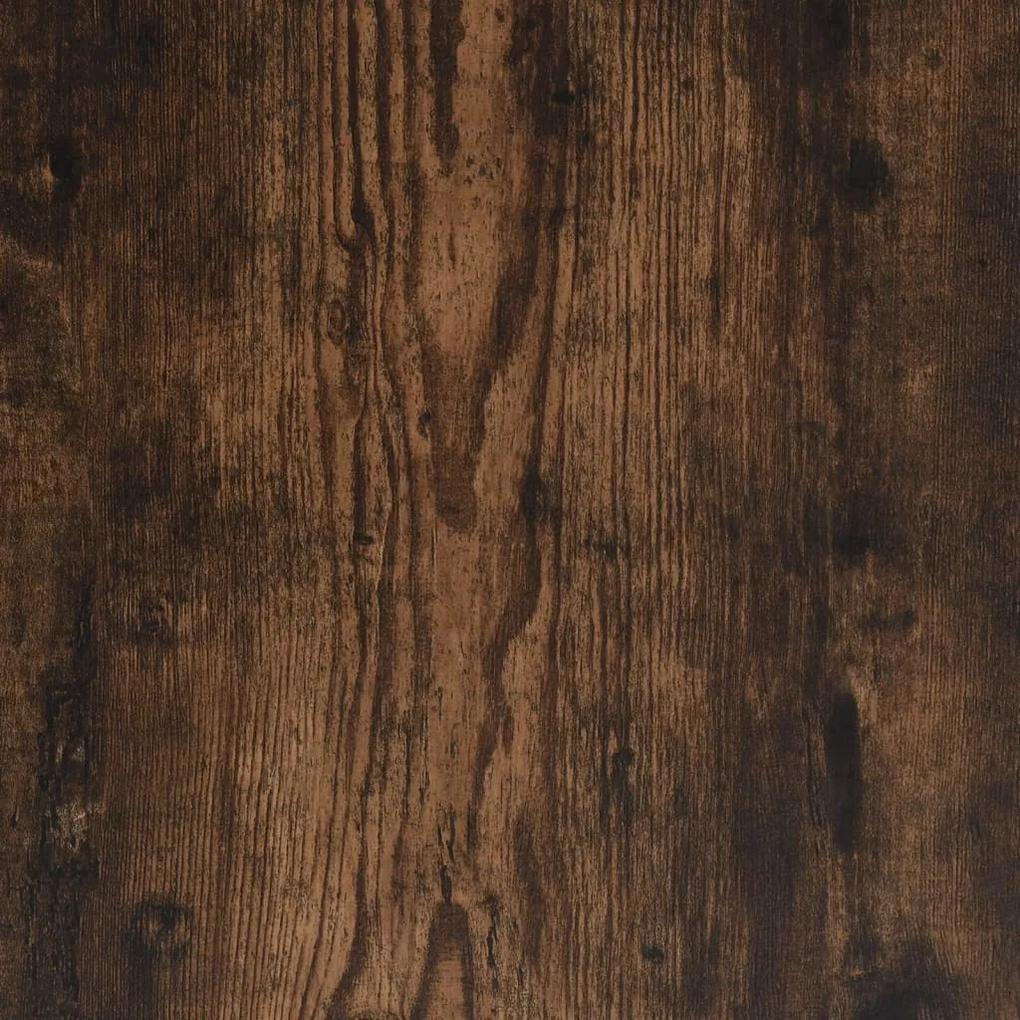 Noptiera cu picioare din lemn masiv, stejar fumuriu, 40x35x50cm 1, Stejar afumat