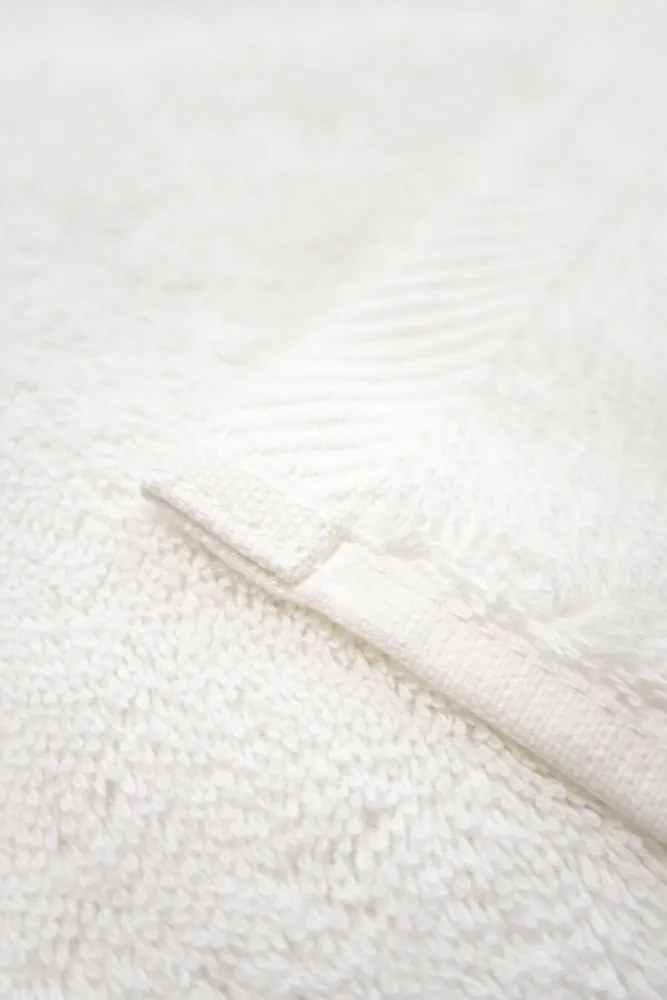 Prosop de corp SEHZADE 85x150 cm Alb – Broderie argintie