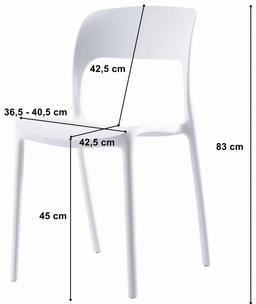 Scaun IPOS din plastic negru