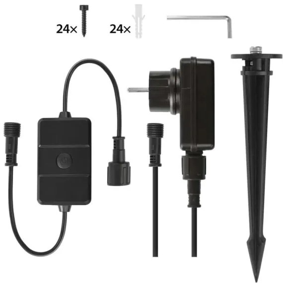 SET 3x proiector LED RGBIC dimabil de exterior LED/14W/230V 3000-6500K IP65 Wi-Fi Tuya