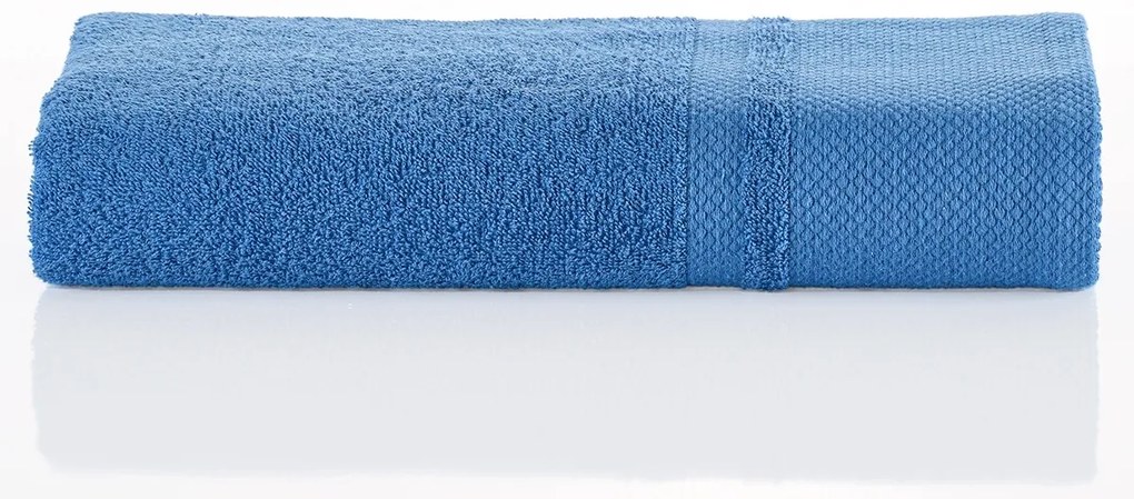 Prosop de bumbac 4Home Deluxe albastru, 70 x 140cm, 70 x 140 cm