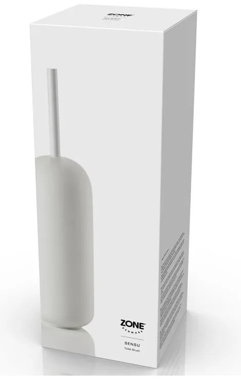 Perie de WC albă din beton Sensu – Zone