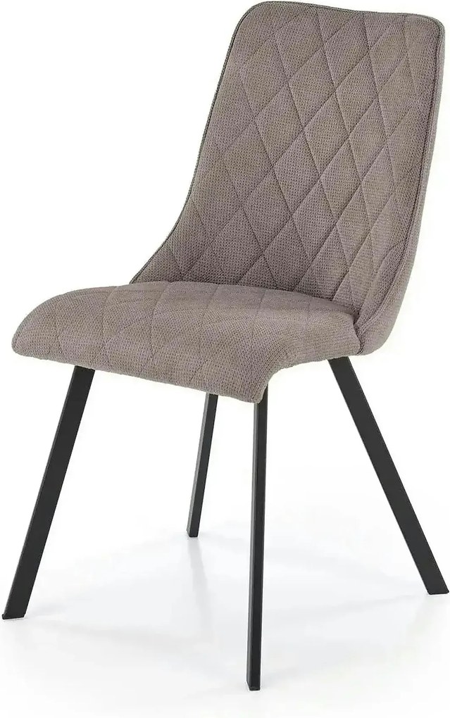 Scaun K561, gri/negru, stofa clasica/metal, 44x58x85 cm