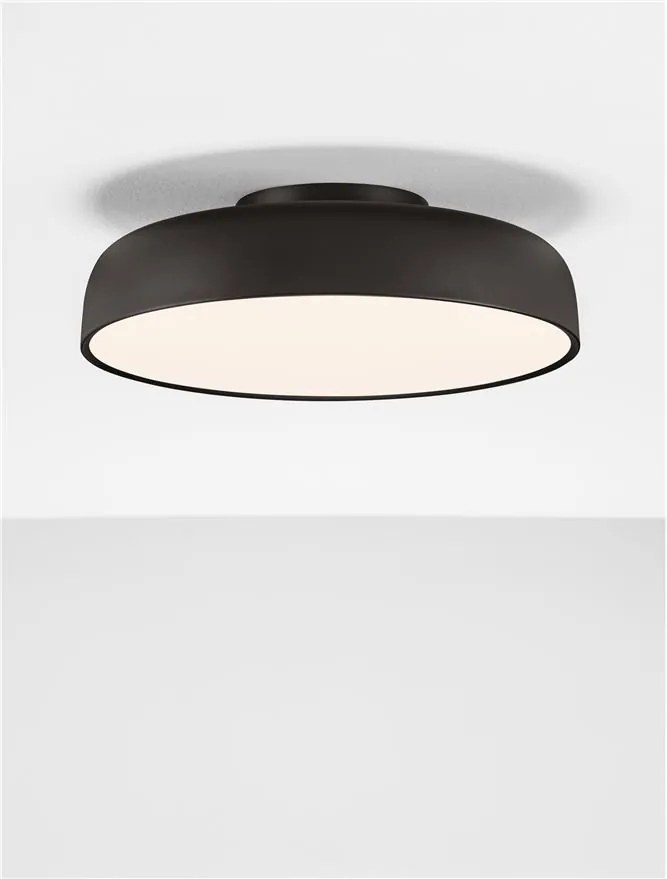 Plafoniera LED stil modern 2700K NOELIA negru 50cm