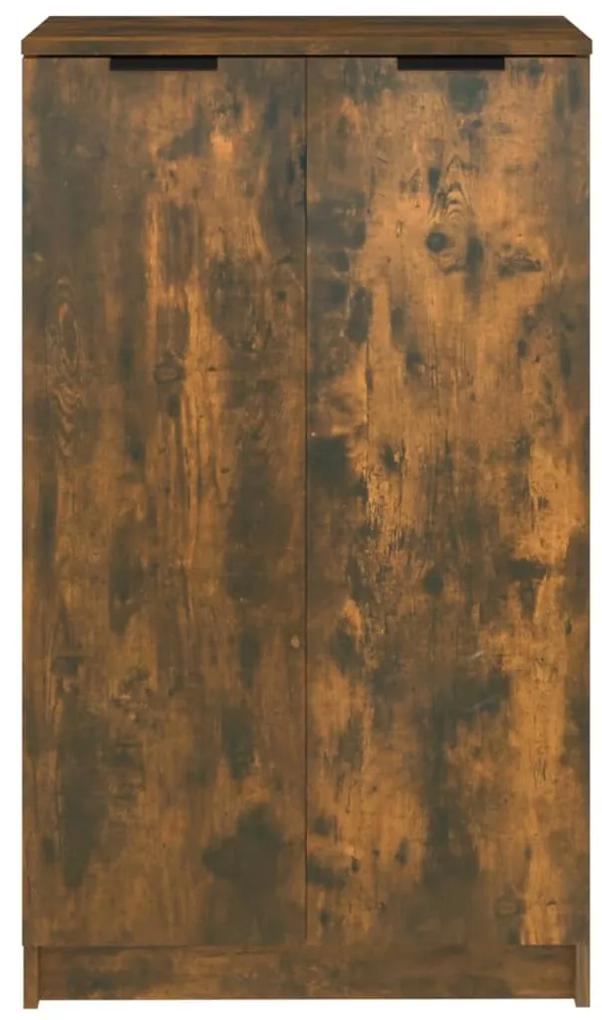 Pantofar, stejar fumuriu, 59x35x100 cm, lemn compozit Stejar afumat, 1