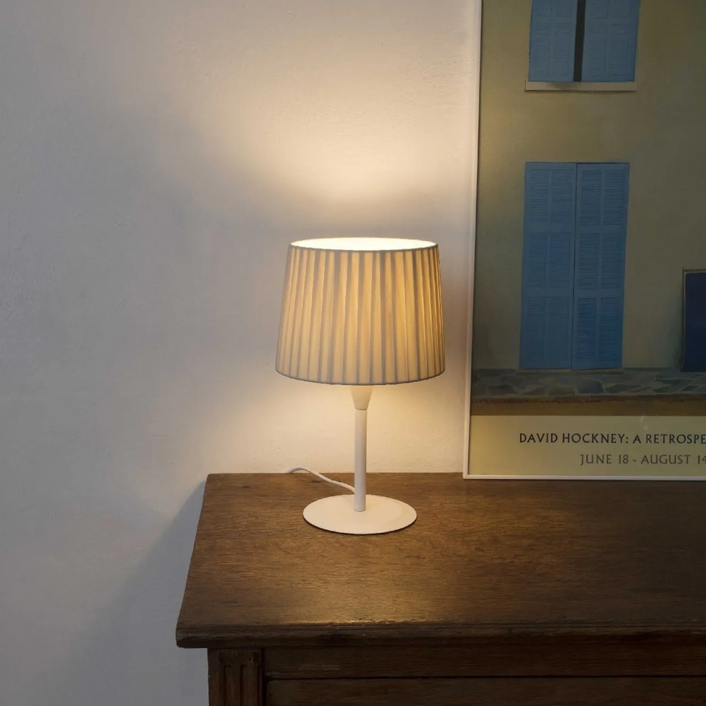 Veioza / Lampa de masa moderna design elegant SAMBA mini alb/bej 64316-35
