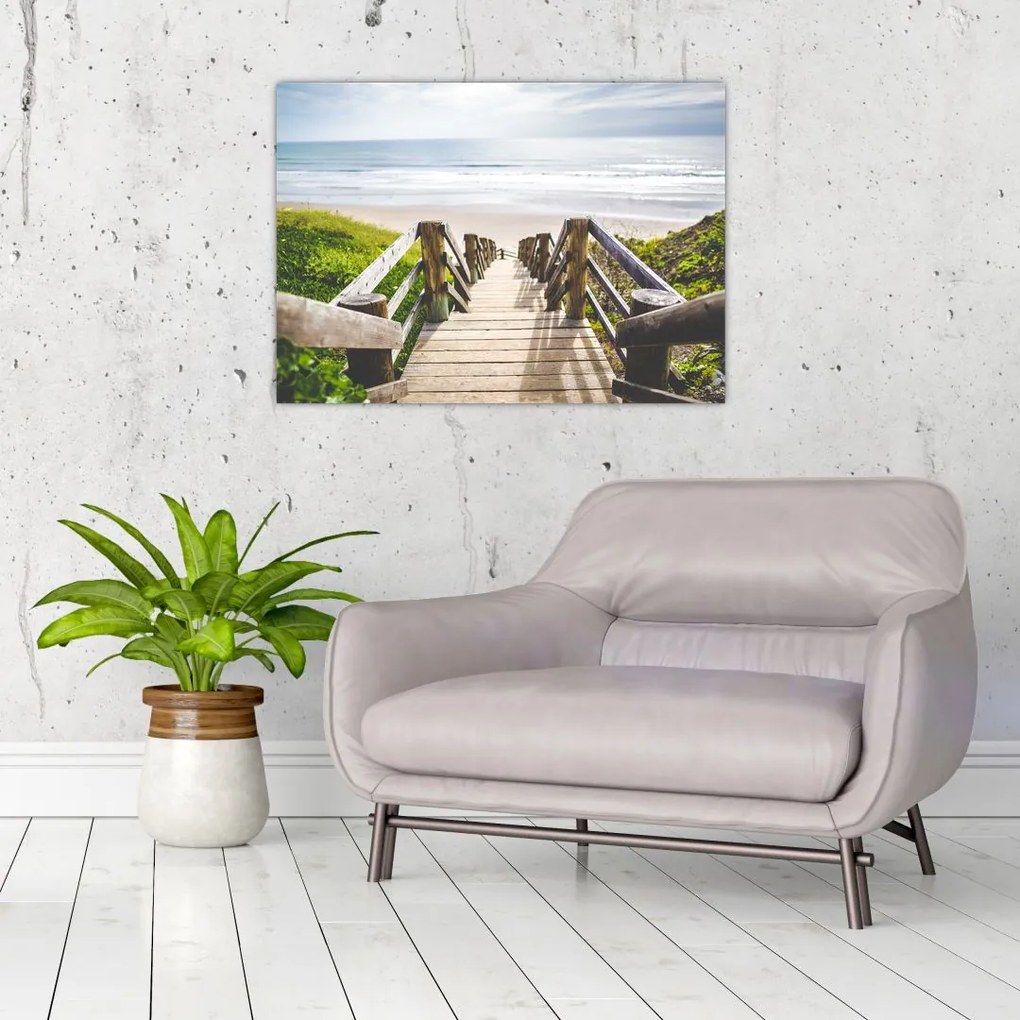 Tablou - Intare pe plaja (70x50 cm)