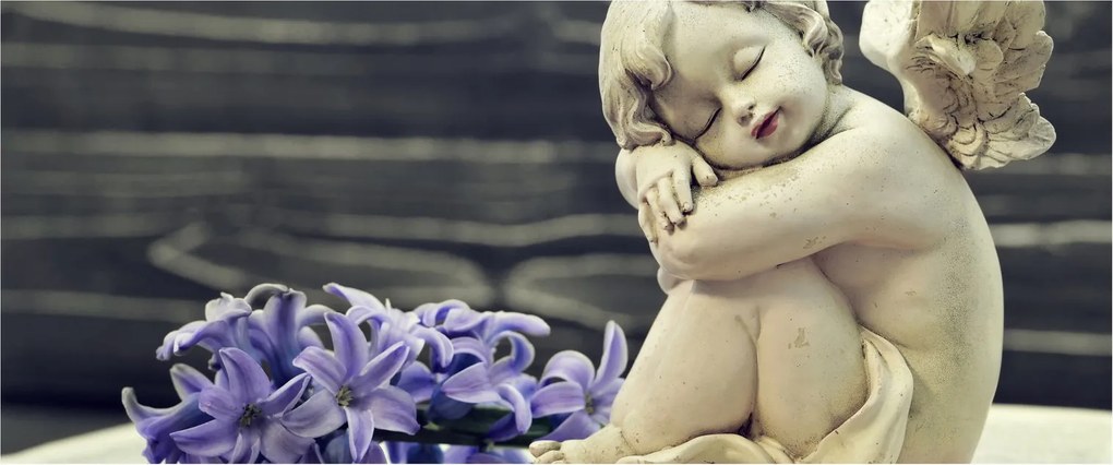 Tablou - Înger cu floare (120x50 cm)