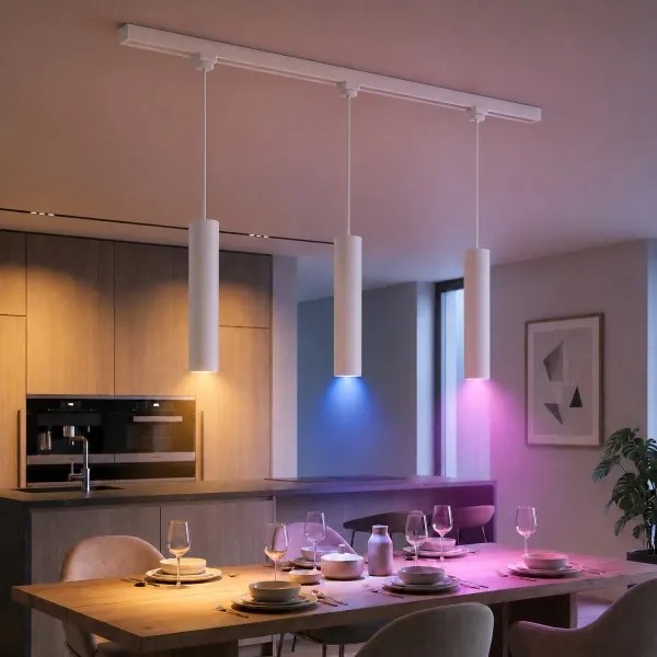 Philips-LED lustră dimabilă pe cablu pentru sistem pe șină EASYLINK HUE 3xGU10/4,7W/230V+Hue bridge