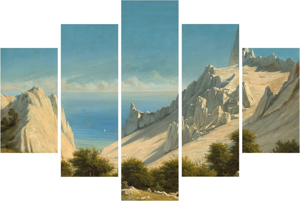Tablou - Georg Emil Libert, View of Sommerspiret, the Cliffs of Møn, reproducere (150x105 cm)
