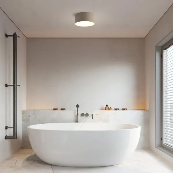 Brilagi - Plafonieră LED FORIS pentru baie, 20 W, 230 V, Ø 15 cm, bej, IP44