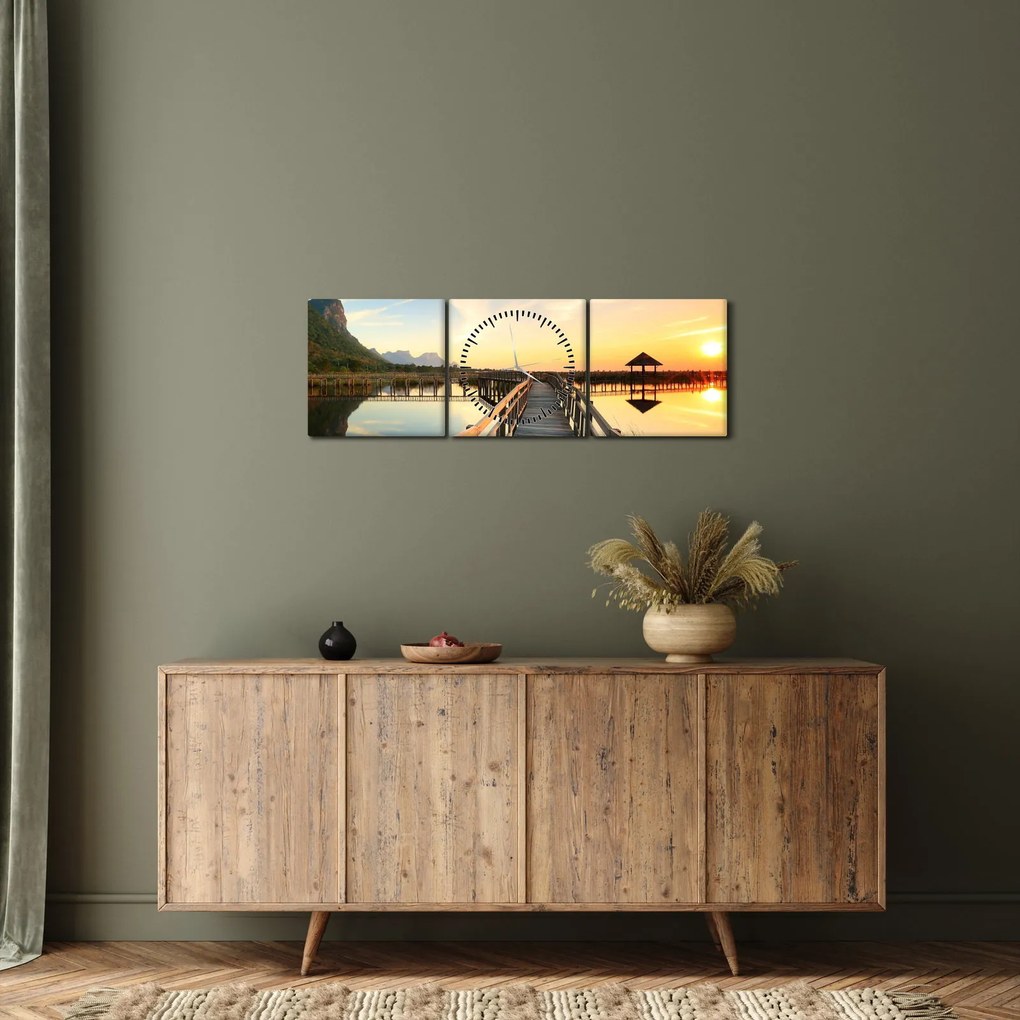 Tablou cu pod (cu ceas) (90x30 cm)