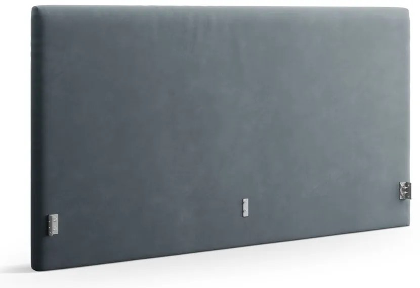 Tăblie de pat albastru-deschis tapițată 210,5x100 cm Remo – Micadoni