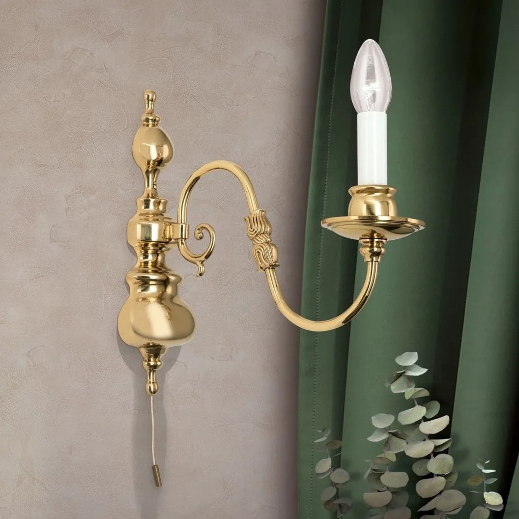 Aplica de perete design clasic FLAMISCH, alama lucioasa