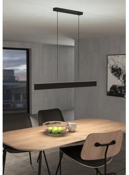 Lustră LED RGBW dimabilă pe cablu Eglo 31433 ANDREAS-Z LED/38W/230V negru