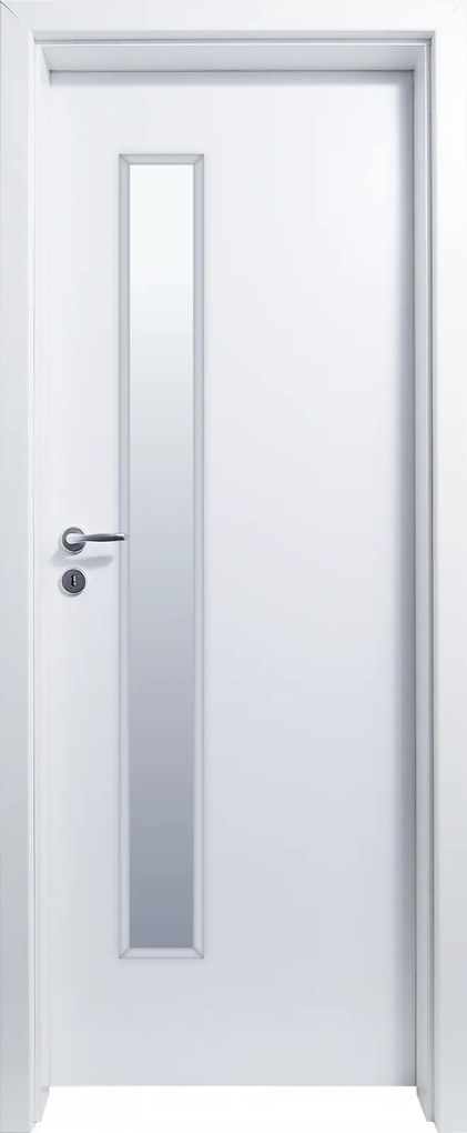 Usa HDF cu toc reglabil din MDF PAL - Colectia GOLD 1.4 - Culoare Alb Toc fix drept 90mm, Alb, Folie Decor