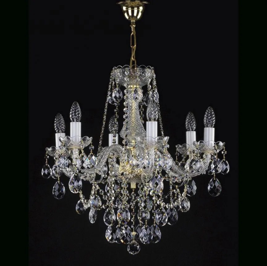 Candelabru Cristal Bohemia Exclusive 6 brate, diam. 58cm JESSICA VI. CE