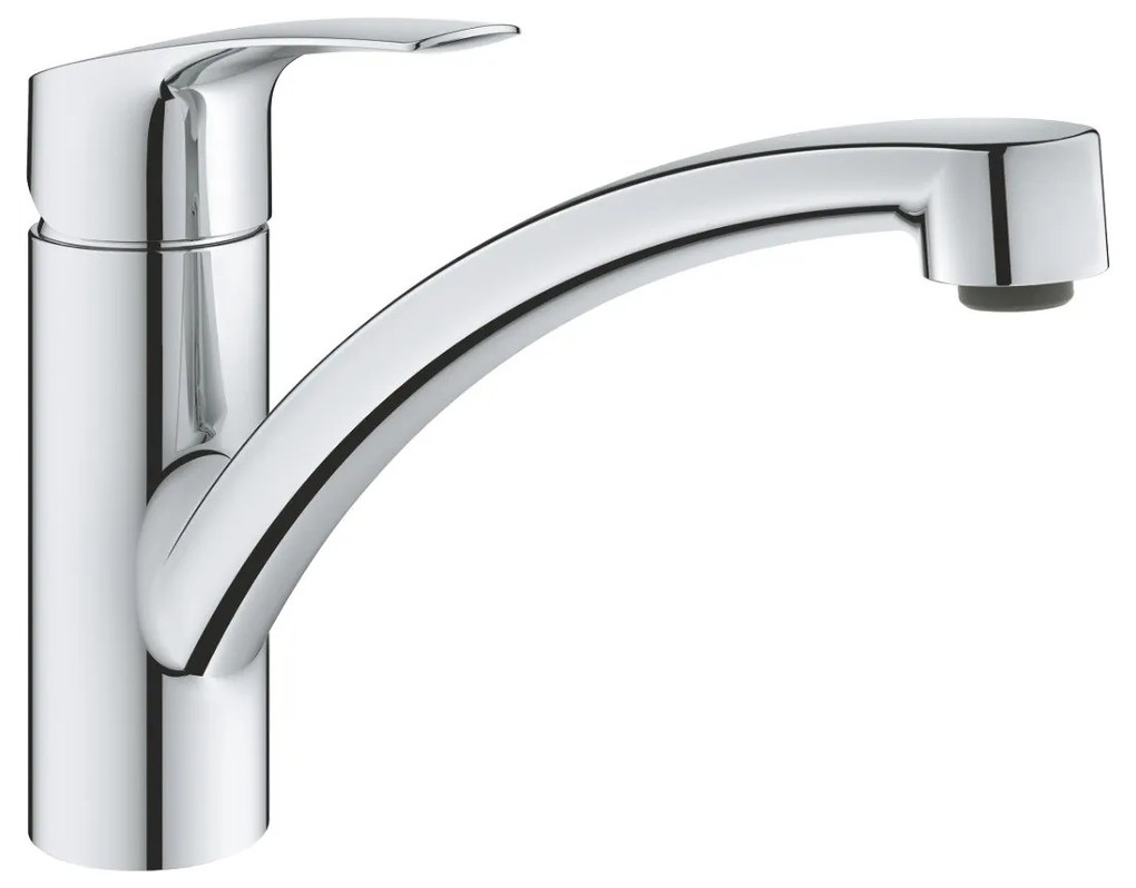 Baterie bucatarie Grohe Eurosmart 2021, pipa pivotanta,furtunuri flexibile, crom-33281003