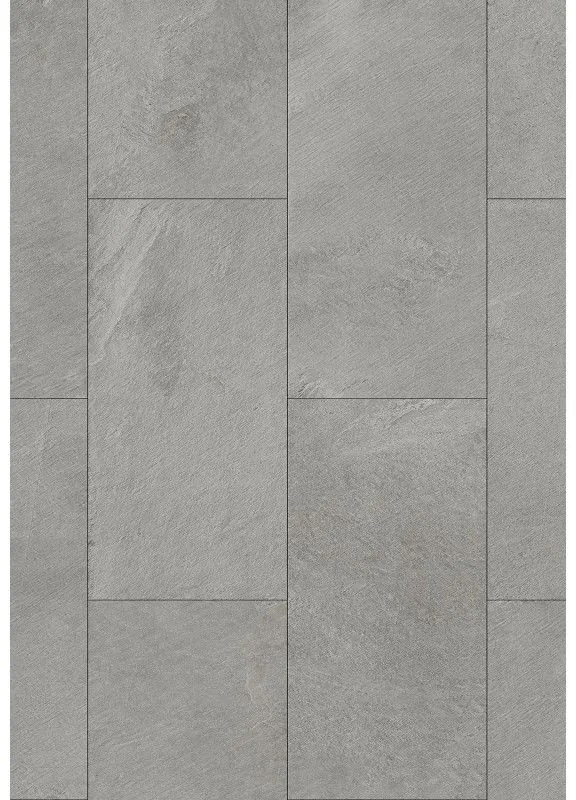 Mexen Grey Leaf mostră de panouri din vinil 610 x 305 mm SPC 6,5 mm, strat de bază IPEX 1,5 mm, 4 V-Fuga, Ardezie - F1163-S