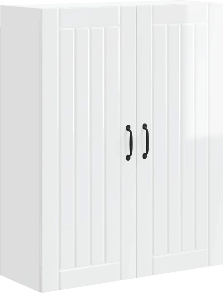 vidaXL Dulap de bucătărie Alb lucios 80 x 31 x 100 cm Lemn compozit