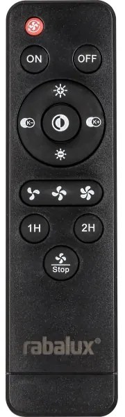 Plafonieră LED dimabilă Rabalux cu ventilator LED/30W/230V + telecomandă