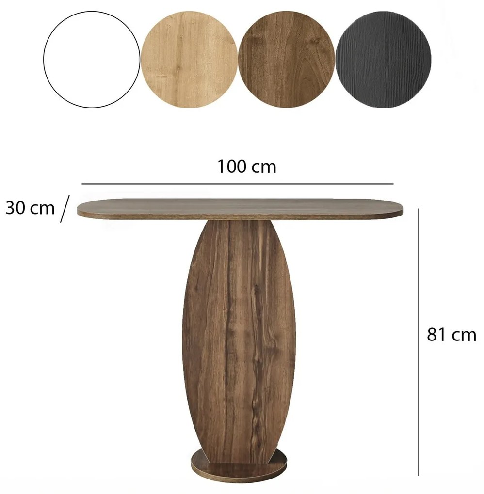 Masă de cafea Ellittica Walnut