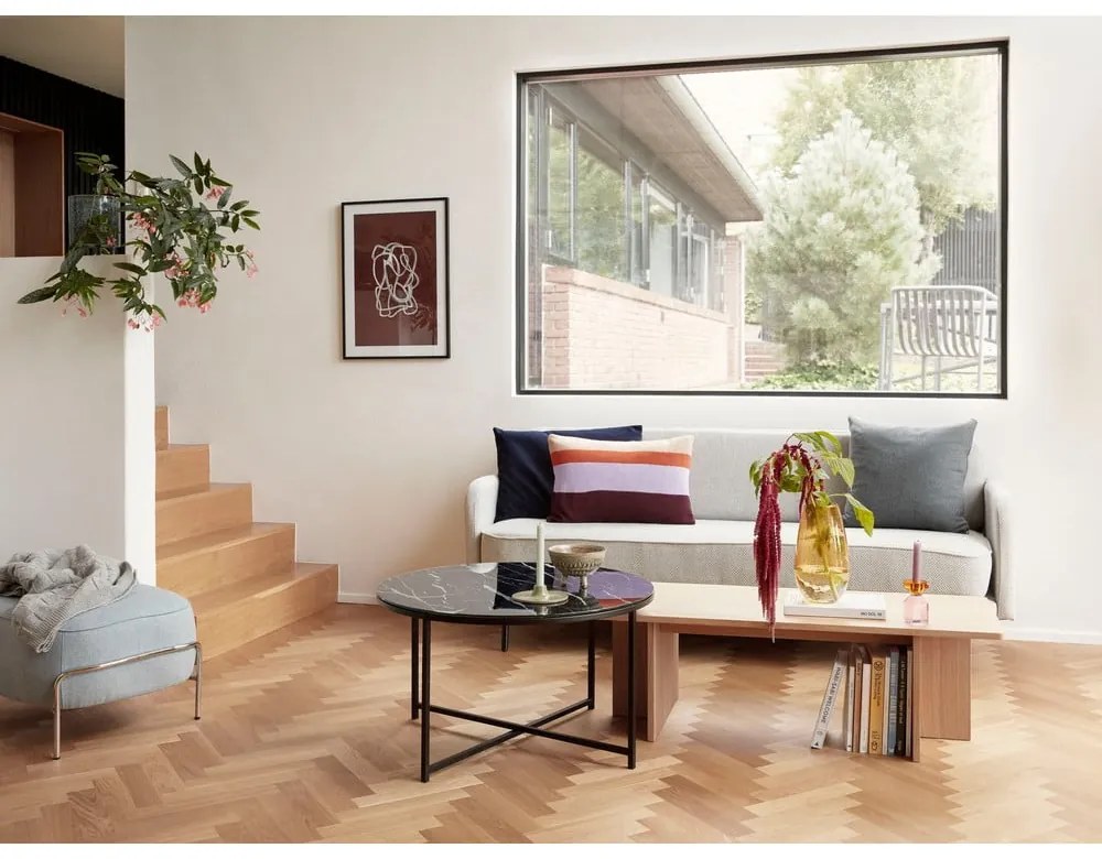 Vază handmade din sticlă galbenă Glow – Hübsch