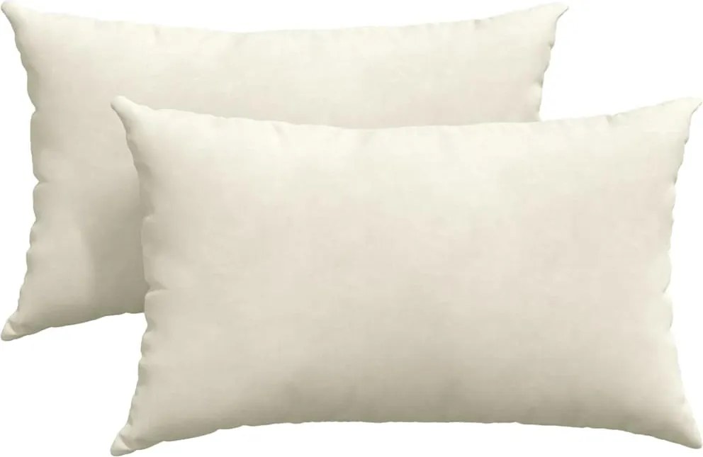 vidaXL Perne pentru canapea 2 pcs Crem 50 x 30 cm