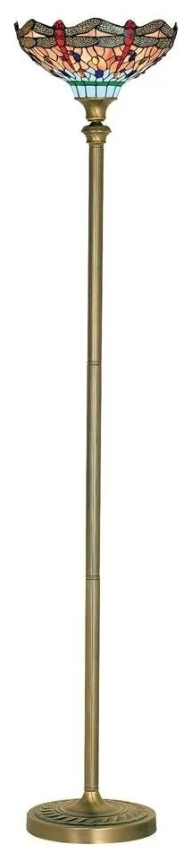 Lampadar cu sticla tiffany Dragonfly