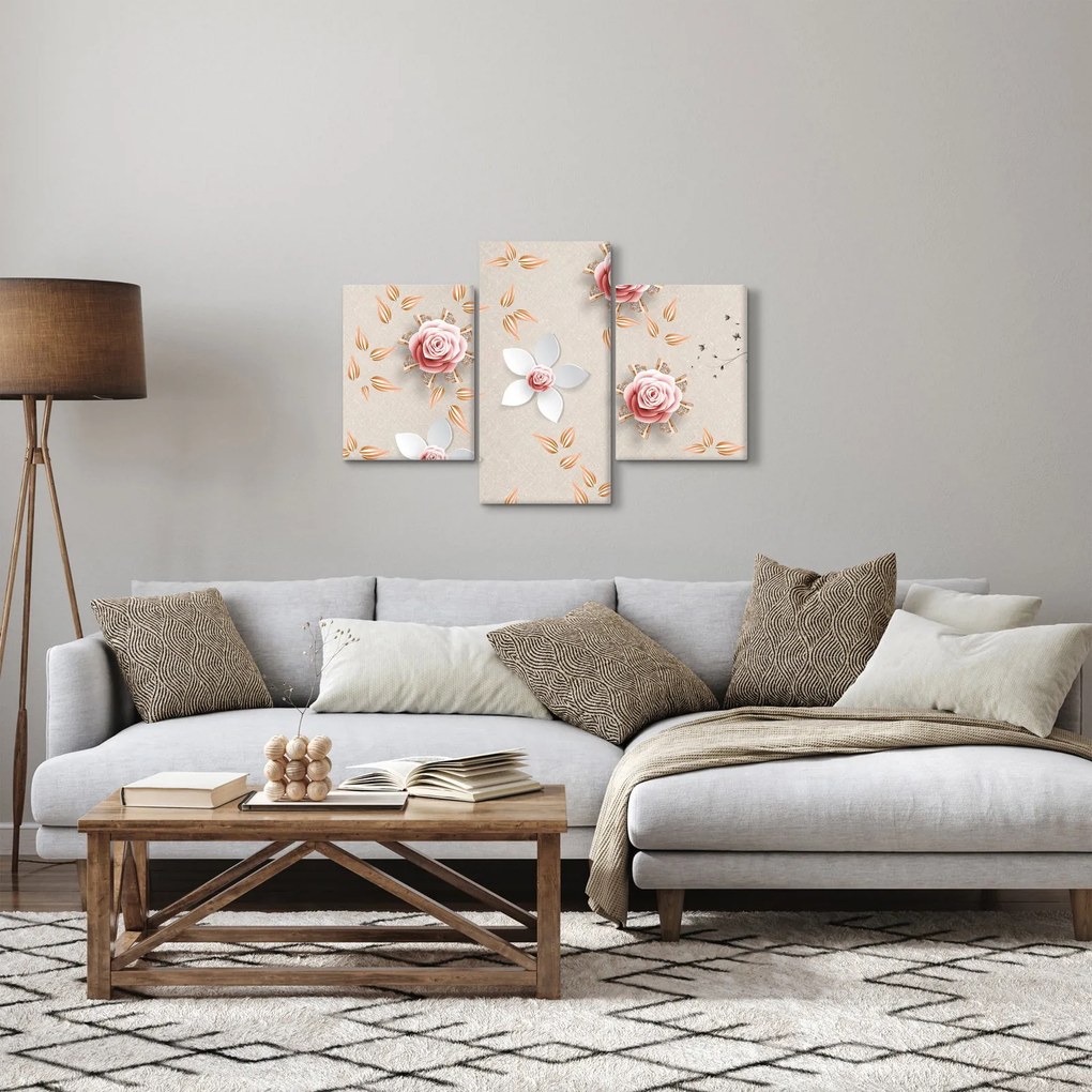 Tablou - Flori de trandafiri (90x60 cm)