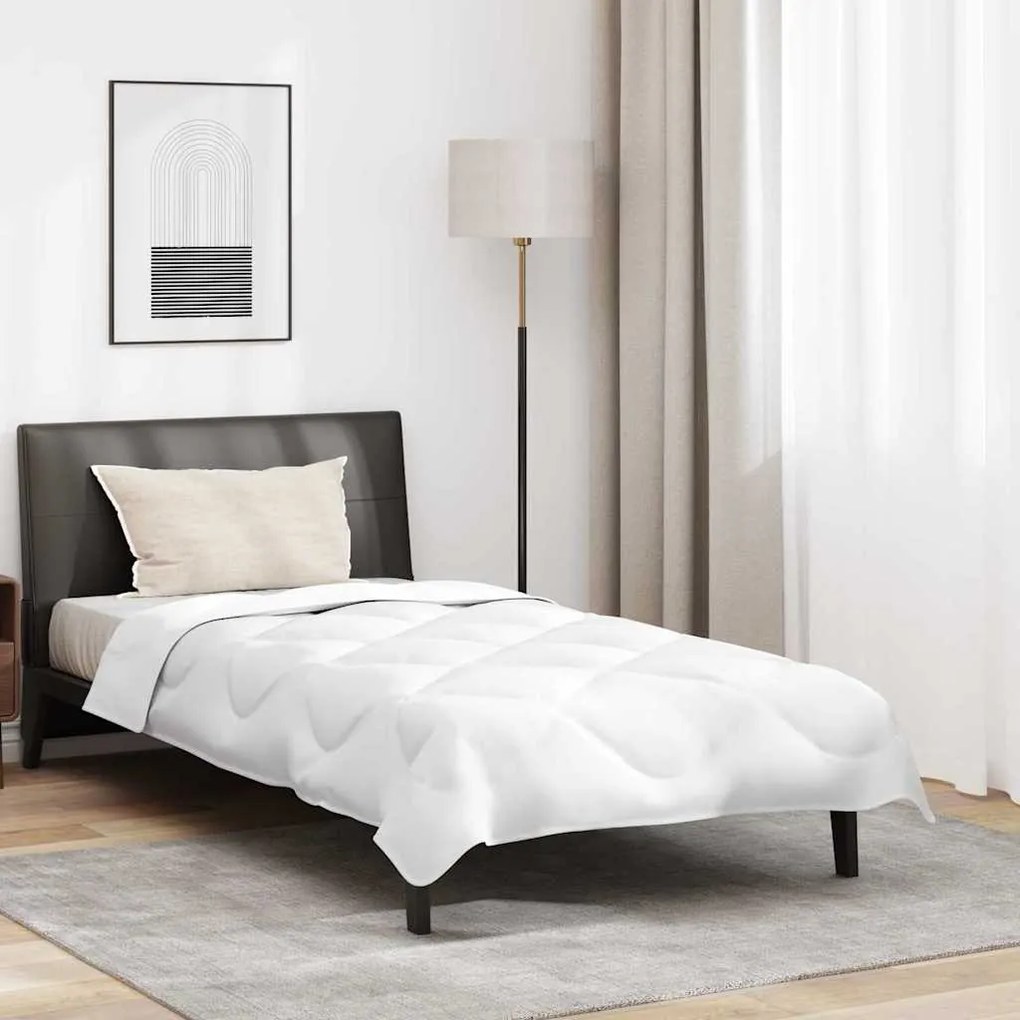 vidaXL Duvet cu Perne Altele 2 pcs Alb 140 x 200 cm Microfibră