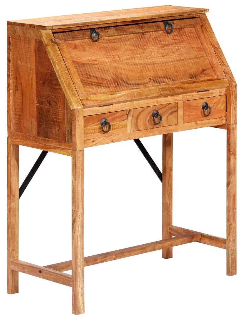 vidaXL Birou de scris, 90 x 40 x 107 cm, lemn masiv de acacia