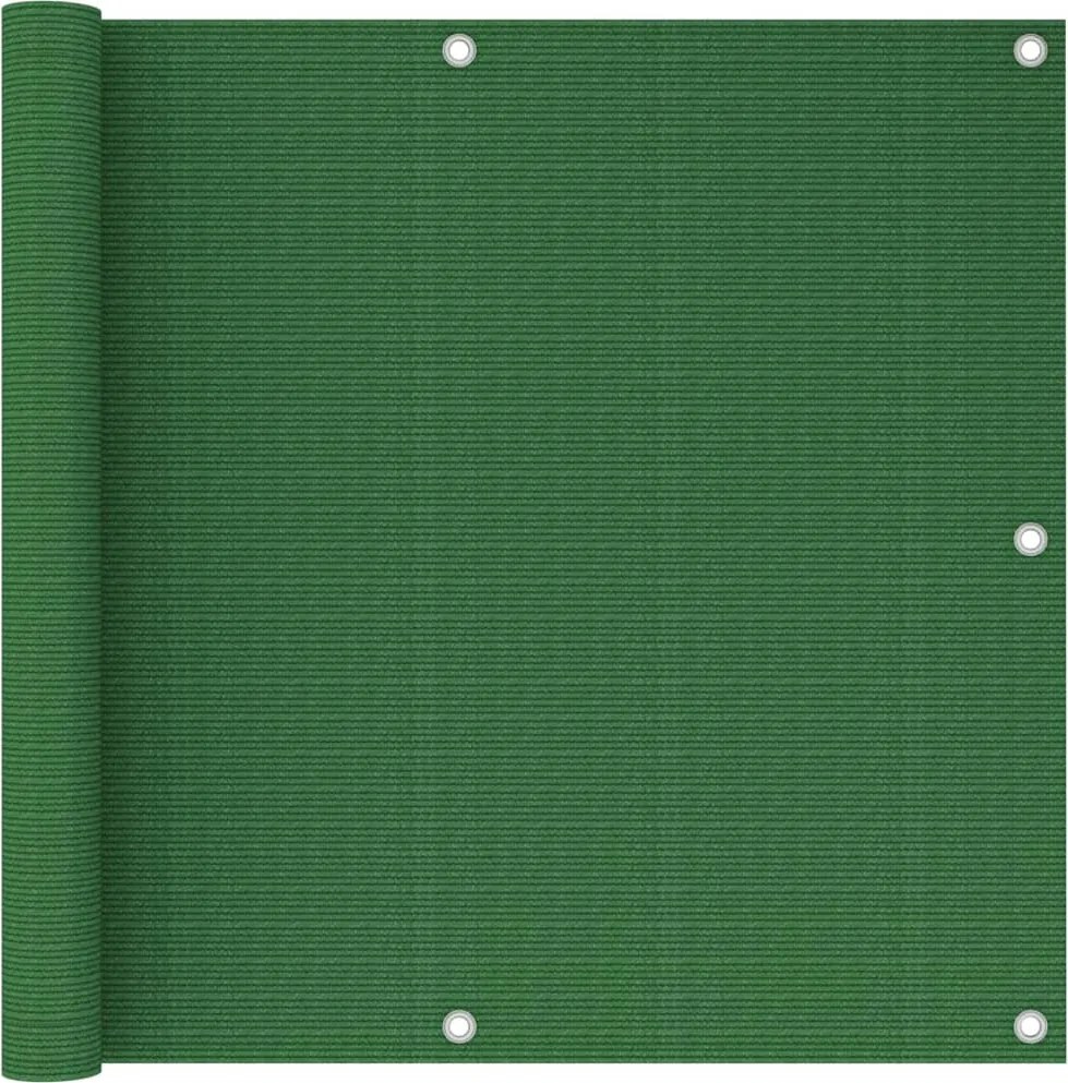 vidaXL Paravan de balcon, verde deschis, 90x300 cm, HDPE