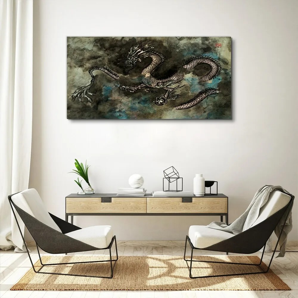 Tablou canvas dragon fantezie asiatic
