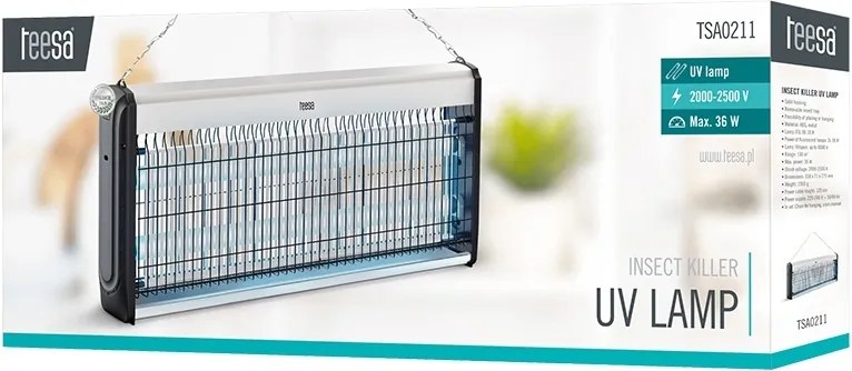 Lampa uv anti insecte 2 x 18w teesa