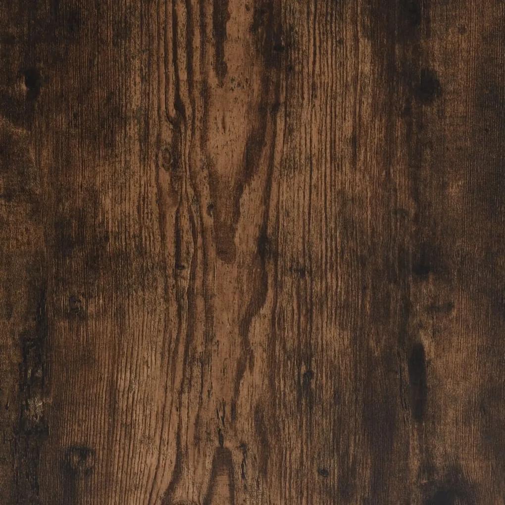 Birou de colt, stejar fumuriu, 145x100x76 cm, lemn prelucrat Stejar afumat