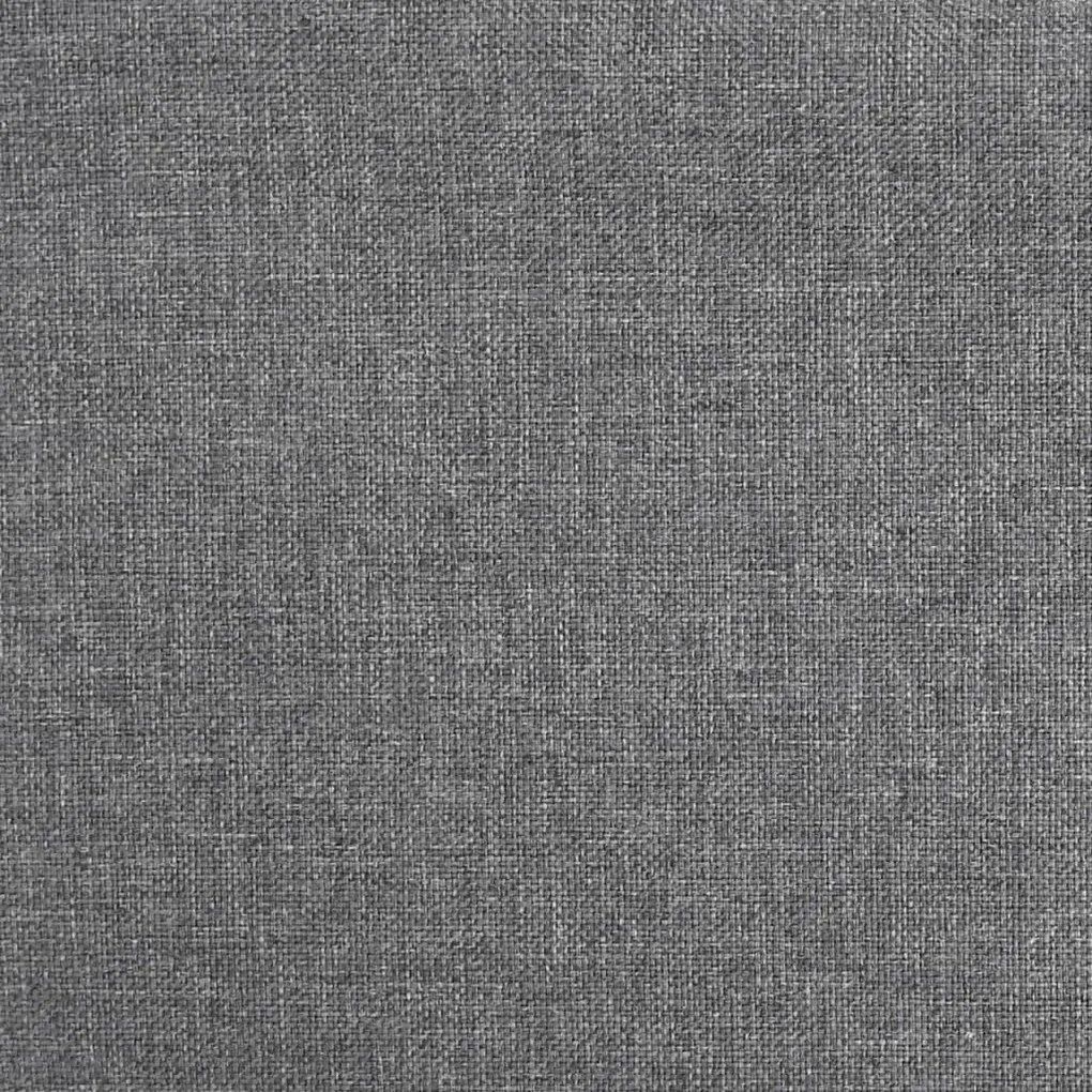 Scaune de masa, 2 buc., gri deschis, material textil 2, Gri deschis, tesatura