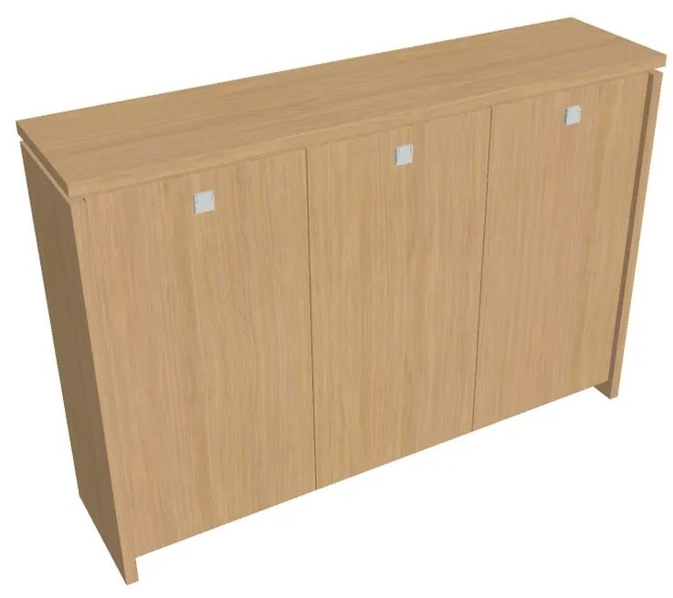 Dulap mediu pentru haine Verno 188 x 46 x 130 cm, stejar deschis
