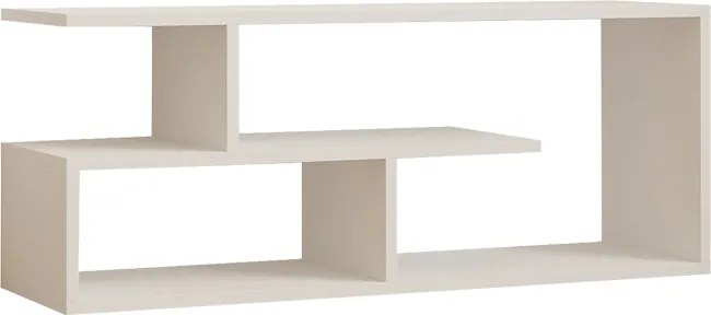 Comoda TV Waldor, din melamina, culoare alb, 100 x 29.5 x 40 cm