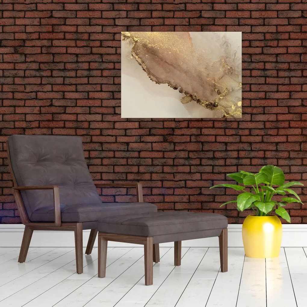 Tablou - Sclipici auriu (70x50 cm)